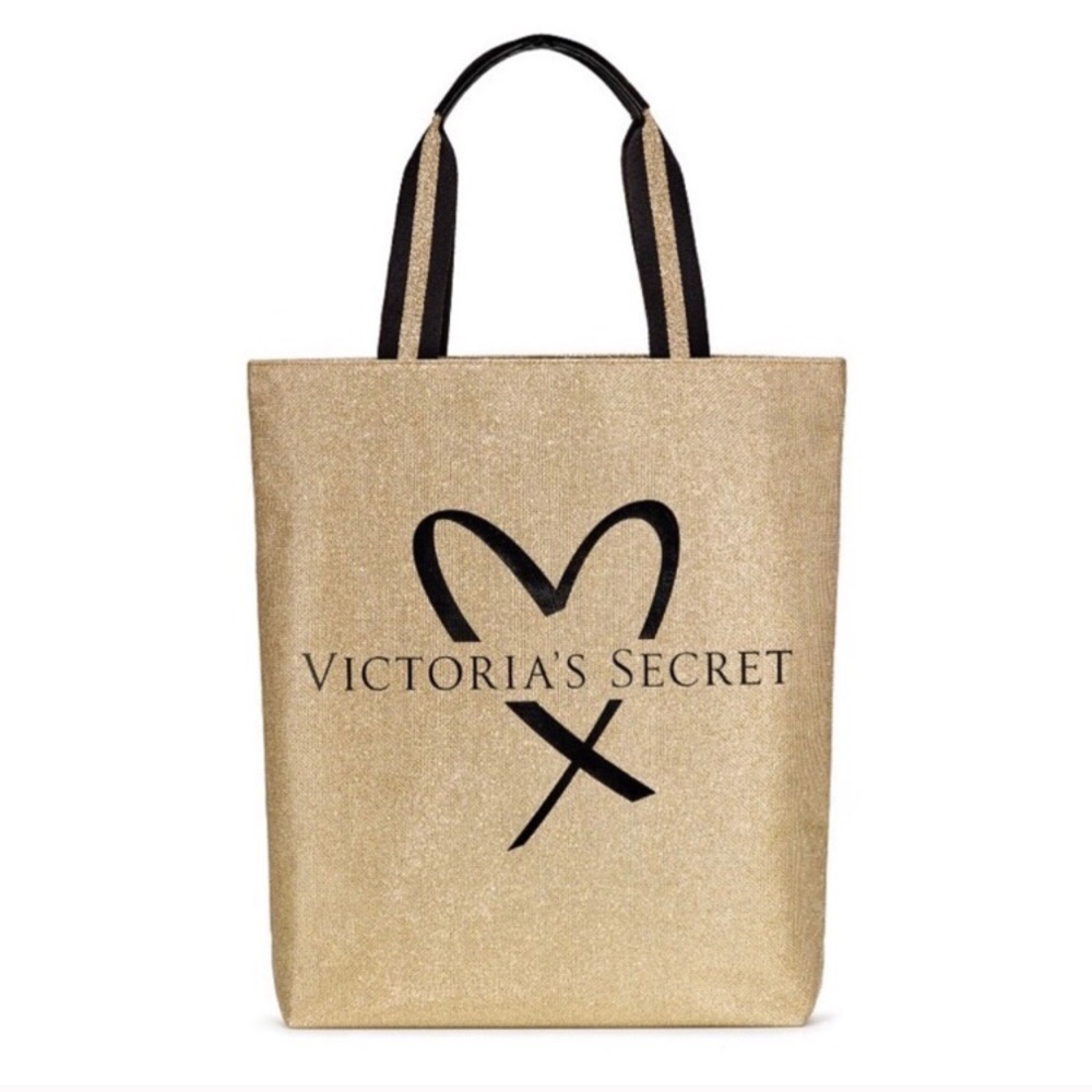 Victoria’s Secret 207 lmd edtn gold glitter tote